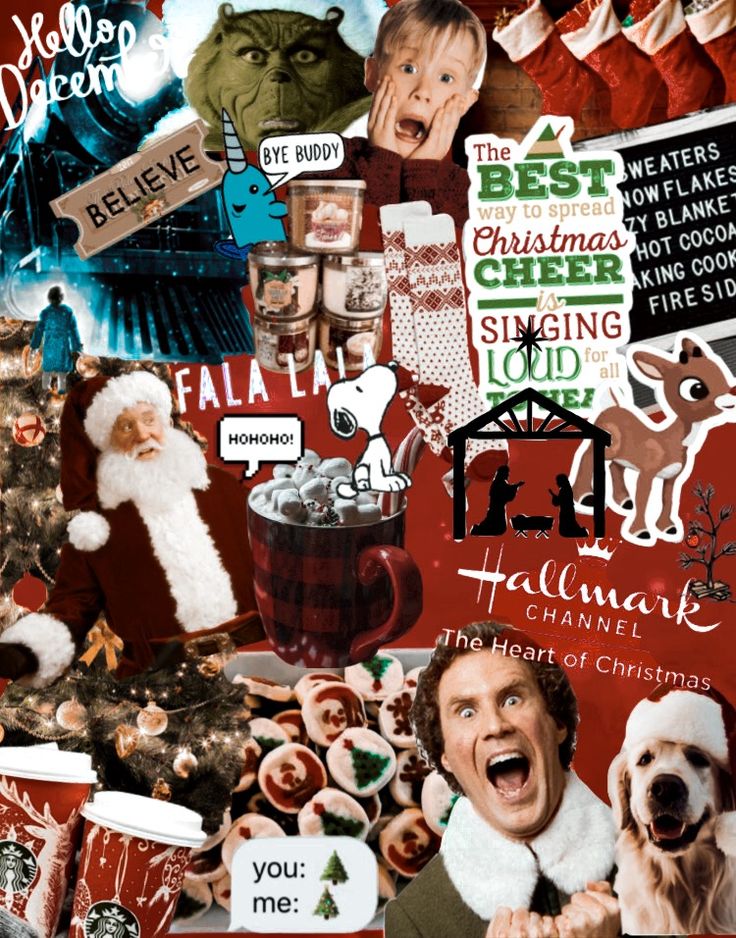 cute christmas backgrounds collage 0069