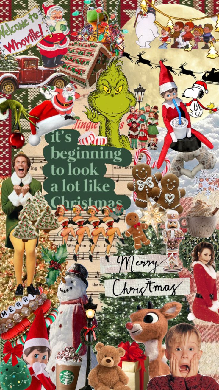 cute christmas backgrounds collage 0091