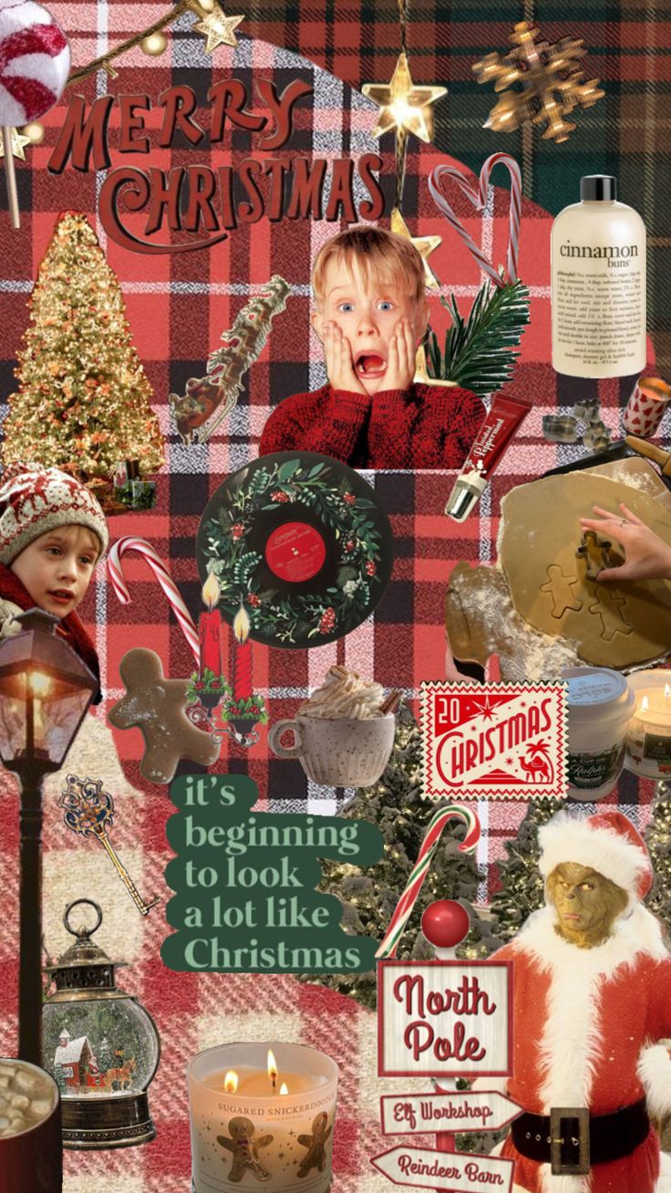 cute christmas backgrounds collage 0099