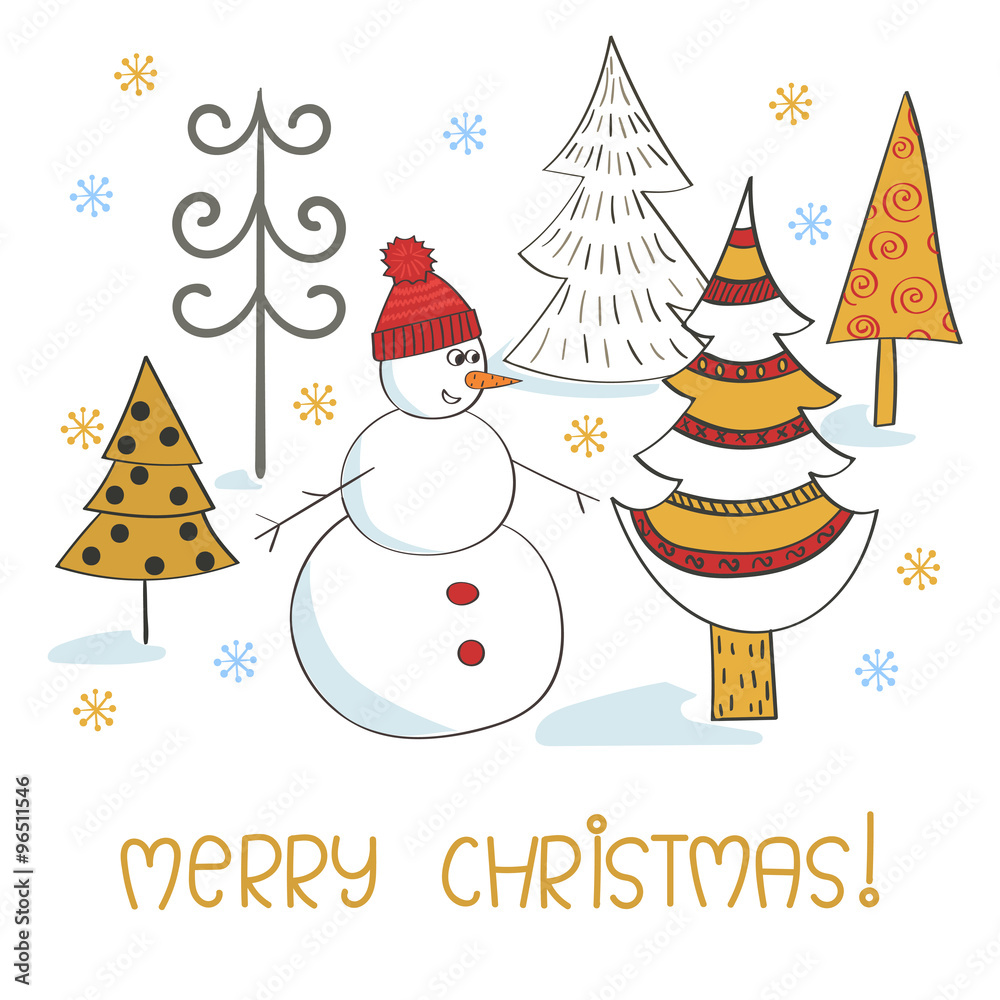 cute christmas card background 0017