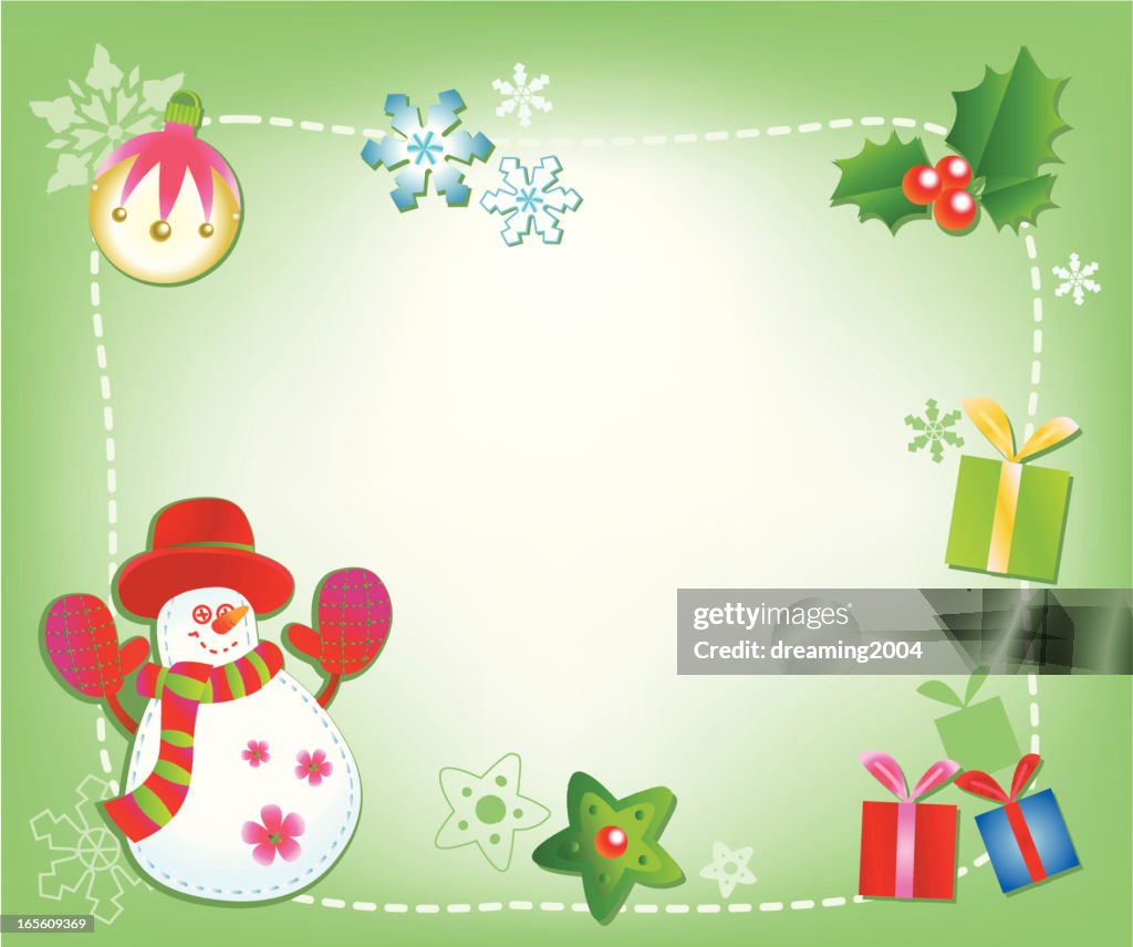 cute christmas card background 0031