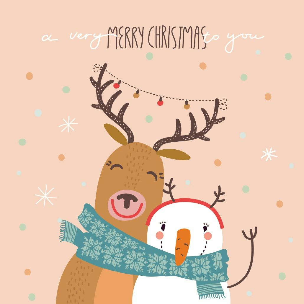 cute christmas card background 0061