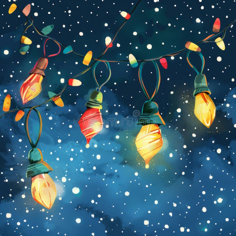 cute christmas lights background 0017