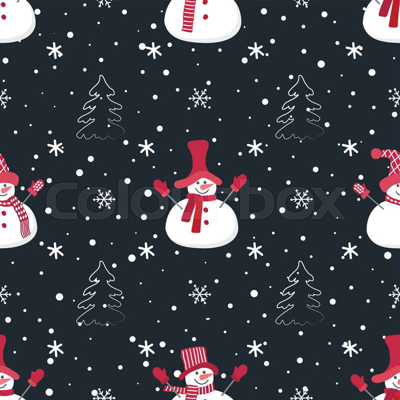 cute christmas pattern background 0013