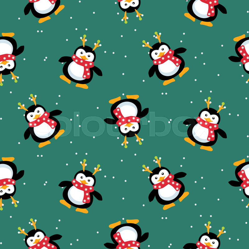 cute christmas pattern background 0015