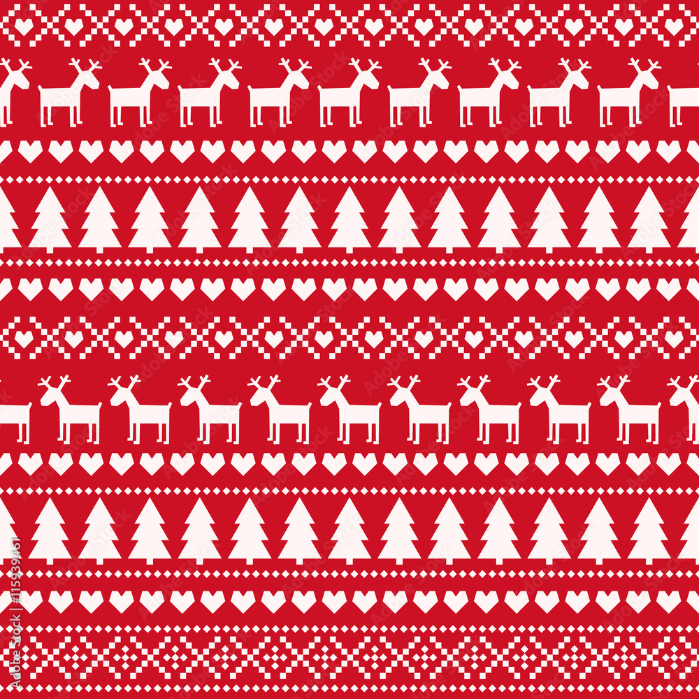 cute christmas pattern background 0023