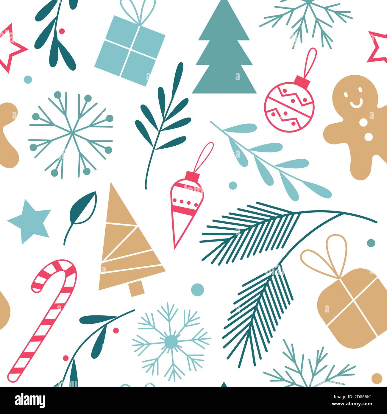 cute christmas pattern background 0028