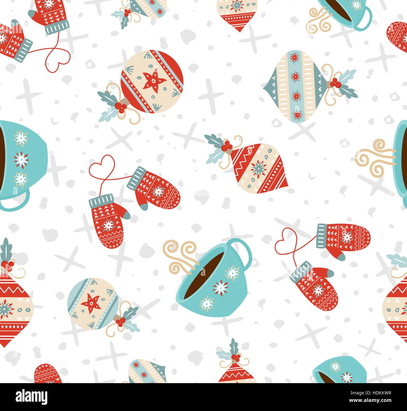 cute christmas pattern background 0033