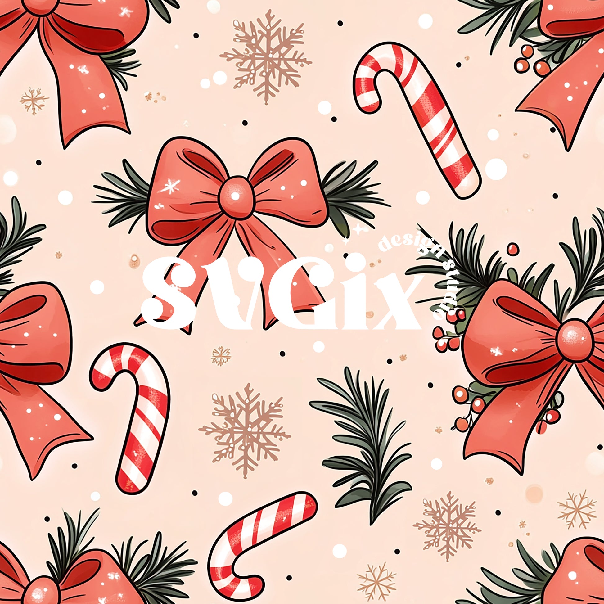 cute christmas pattern background 0040