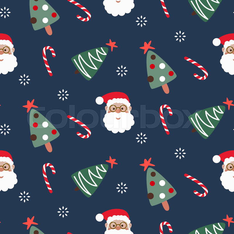 cute christmas pattern background 0048