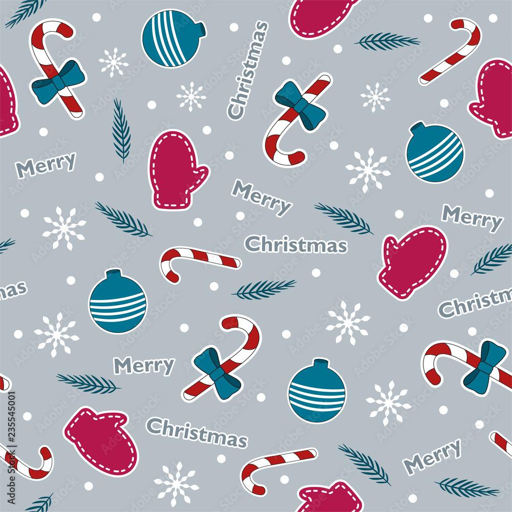 cute christmas pattern background 0051