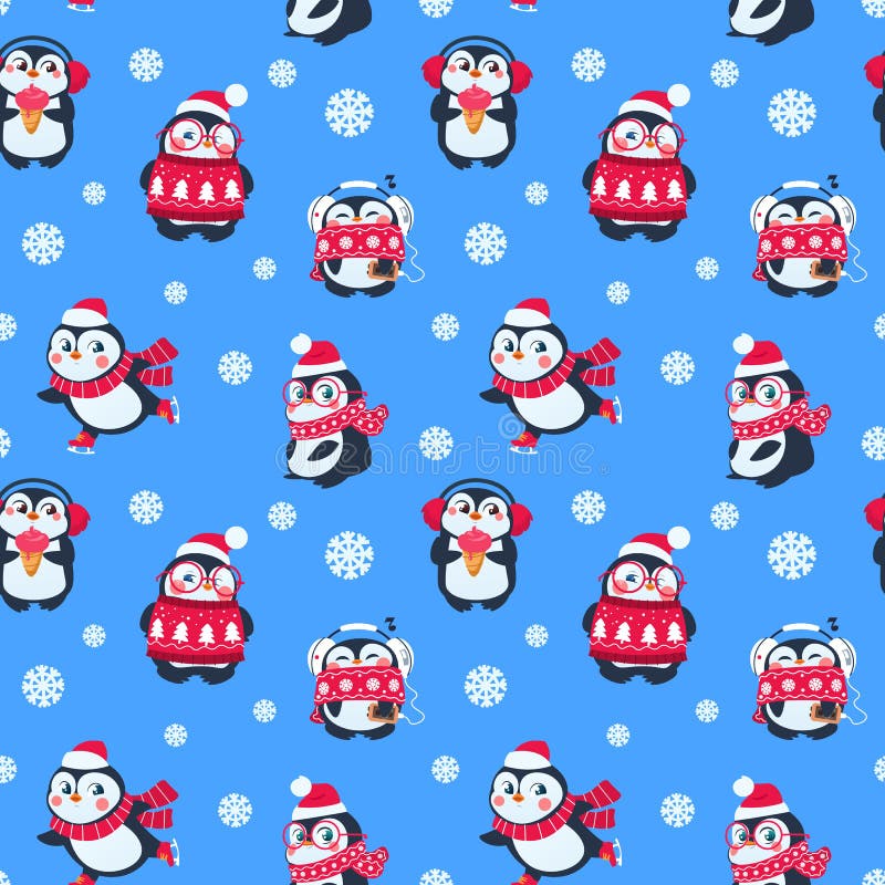 cute christmas pattern background 0054