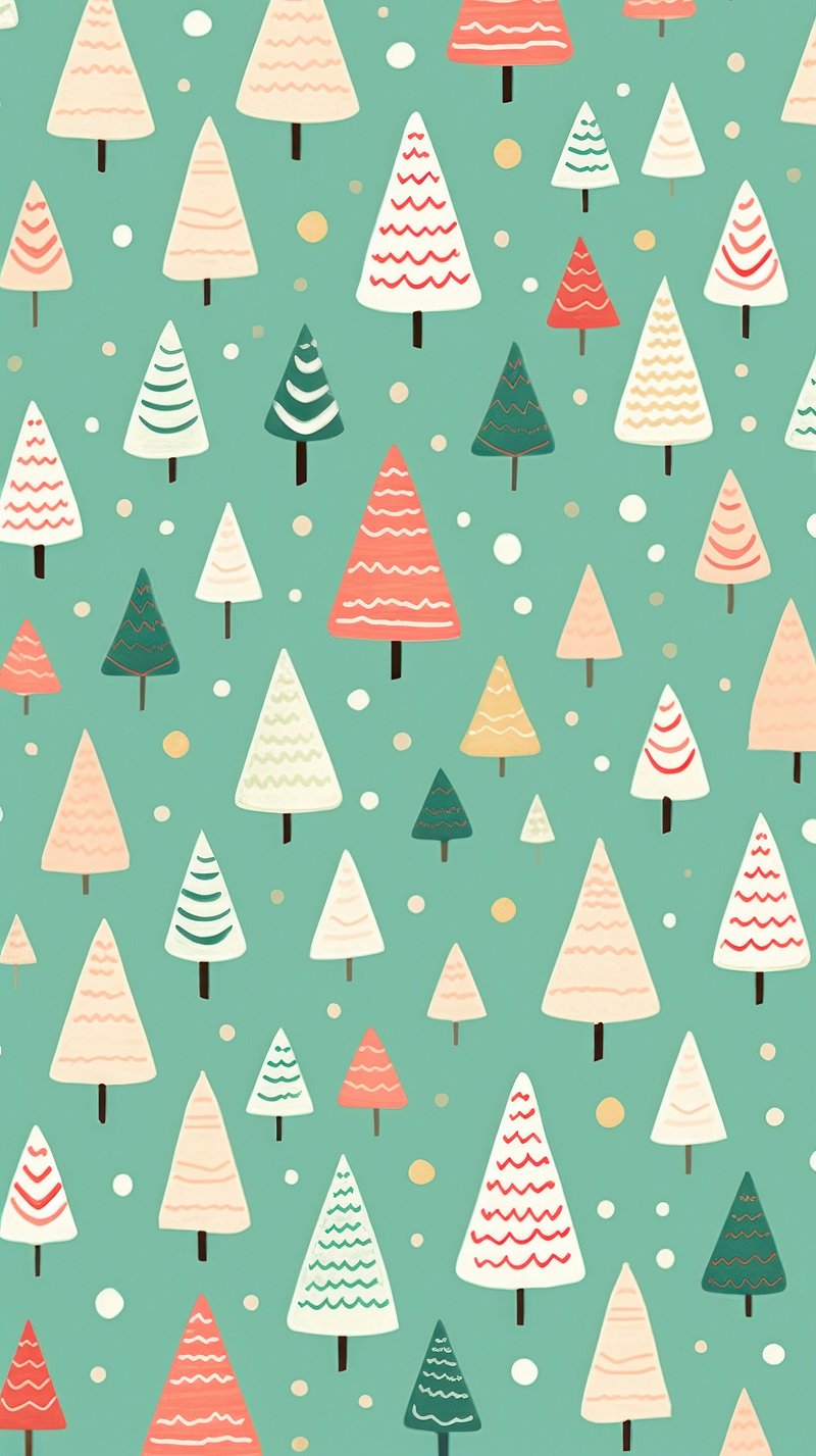 cute christmas pattern background 0058