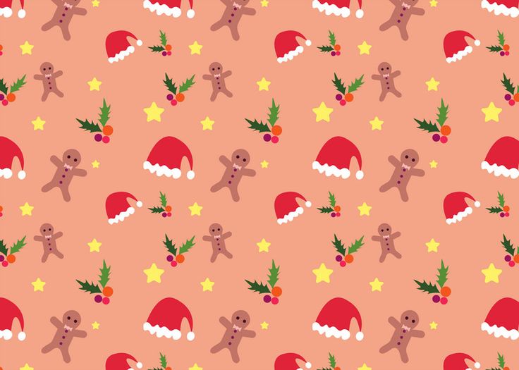 cute christmas pattern background 0065