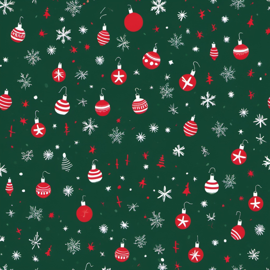 cute christmas pattern background 0073