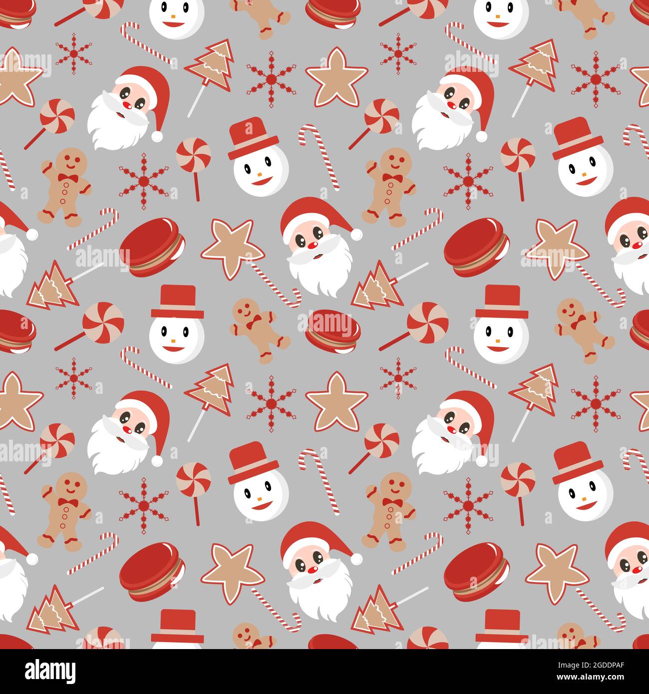 cute christmas pattern background 0076