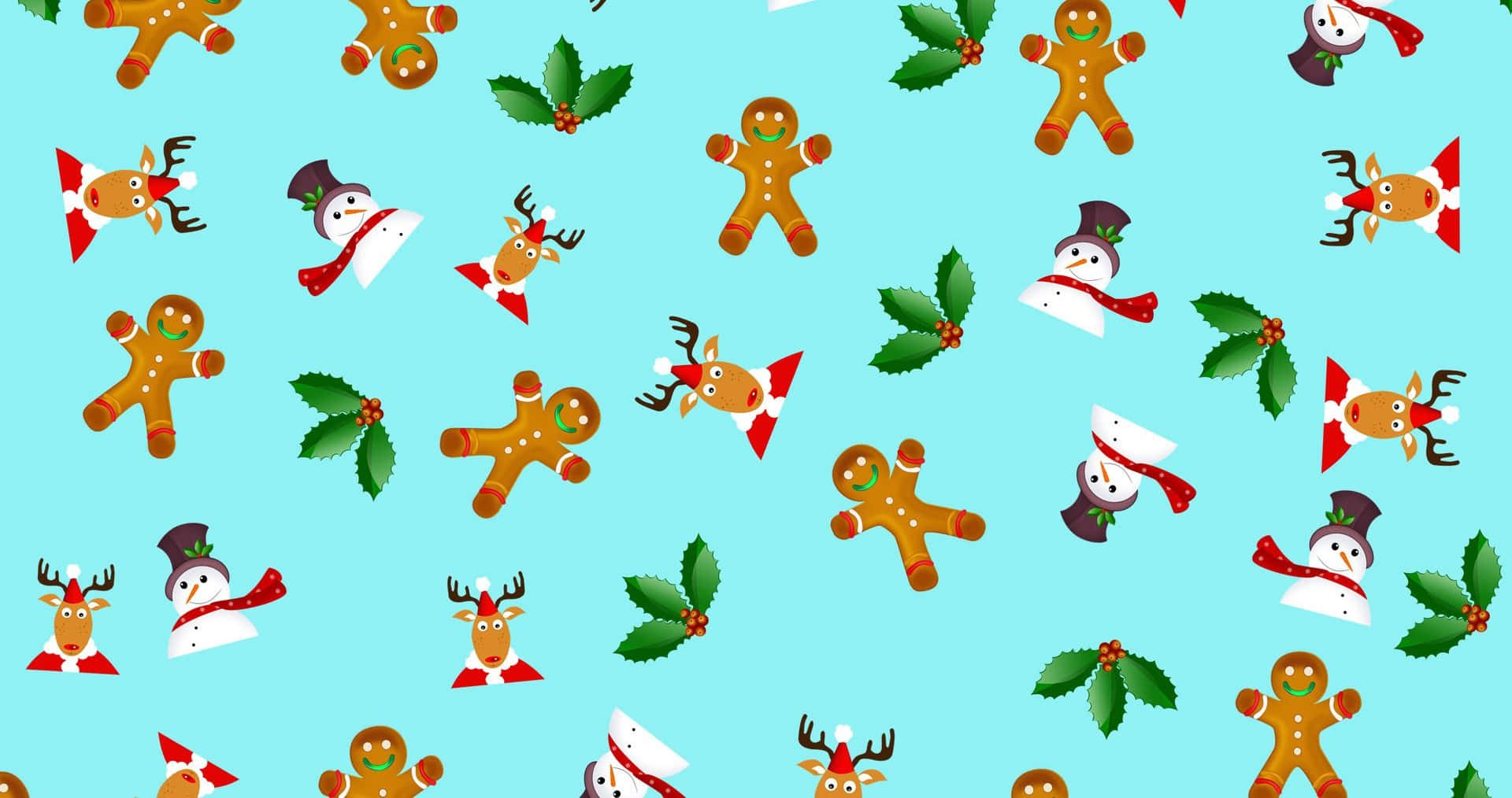 cute christmas pattern background 0083