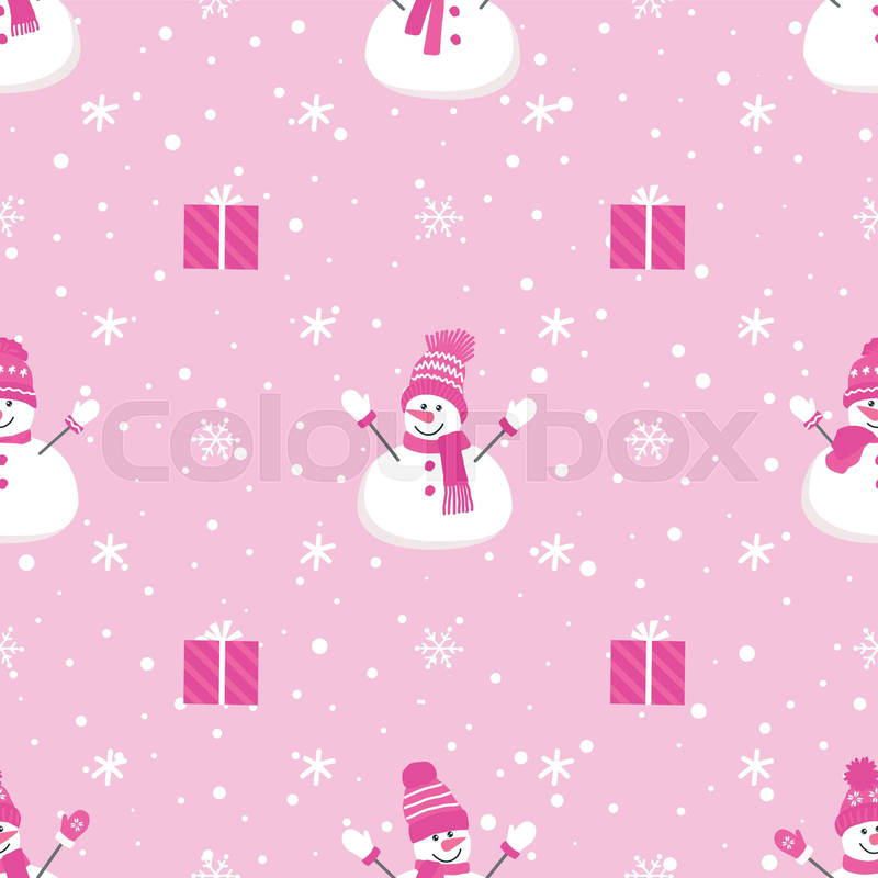 cute christmas pattern background 0084