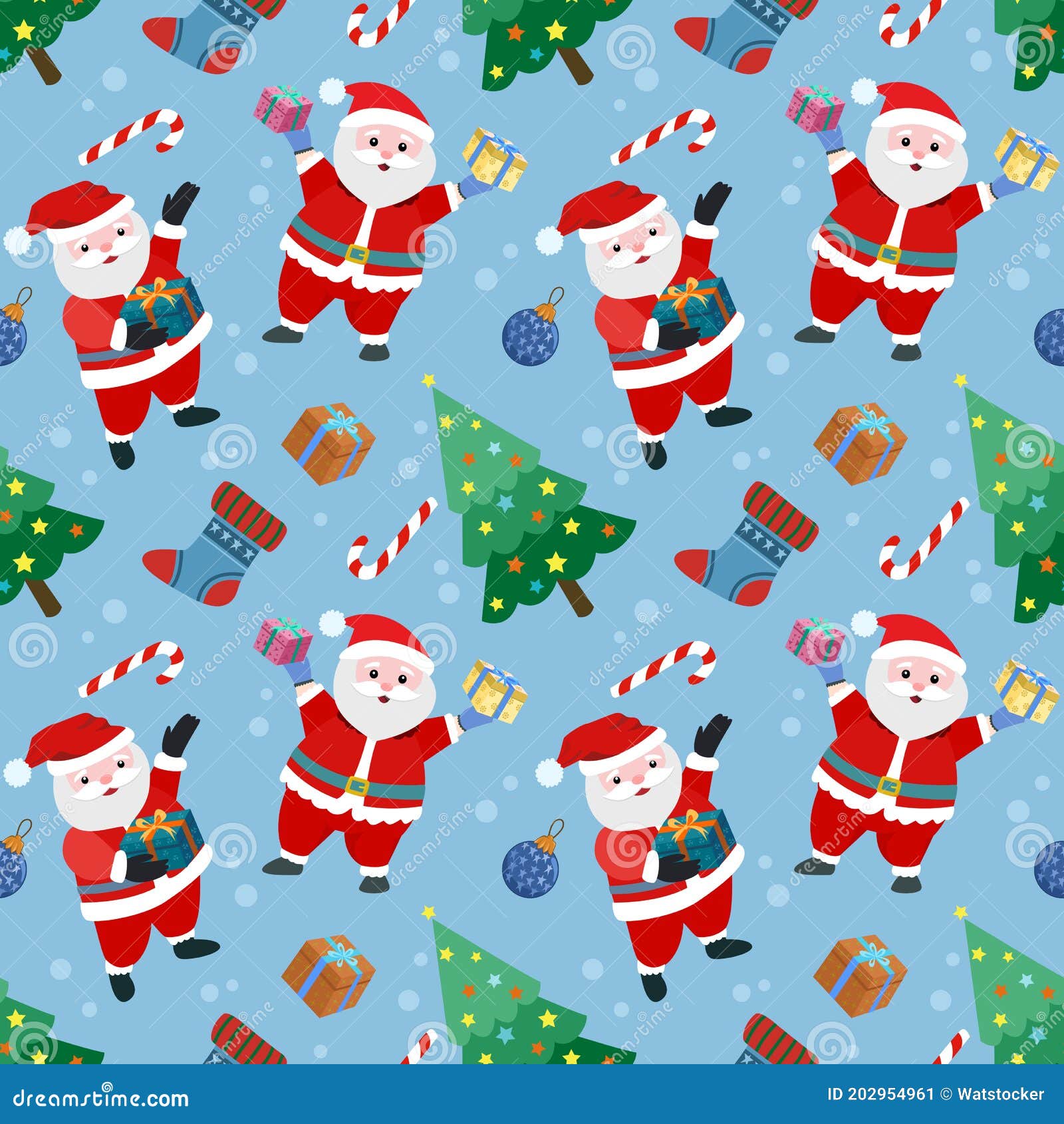 cute christmas pattern background 0086