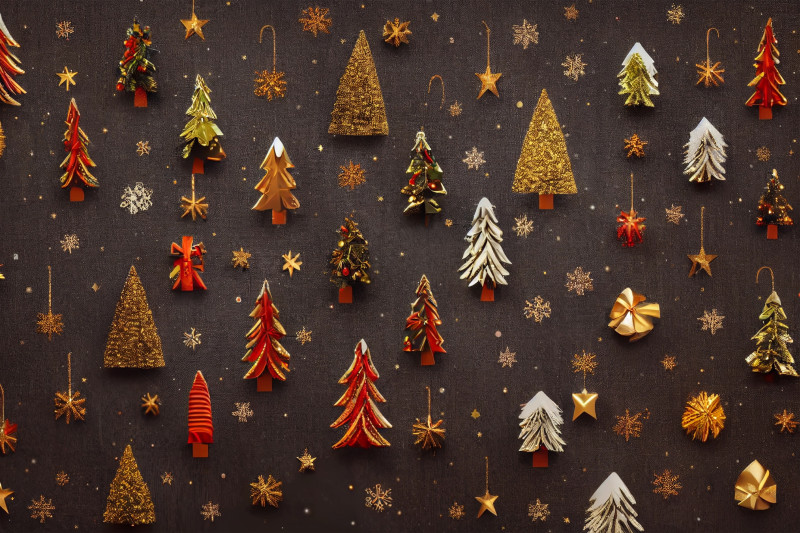 cute christmas pattern background 0088