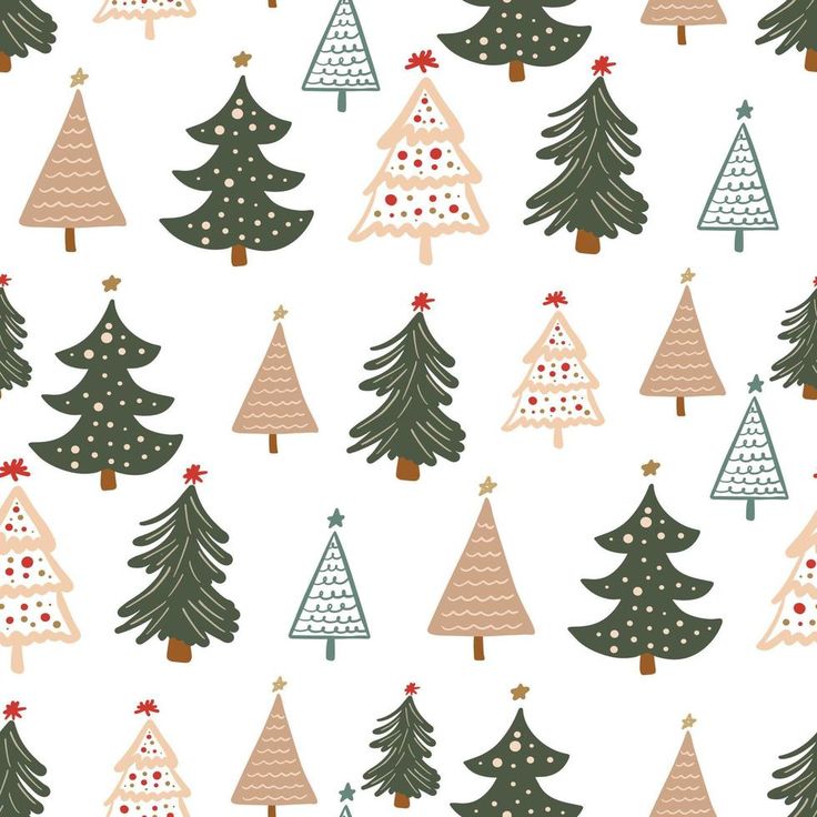 cute christmas pattern background 0090