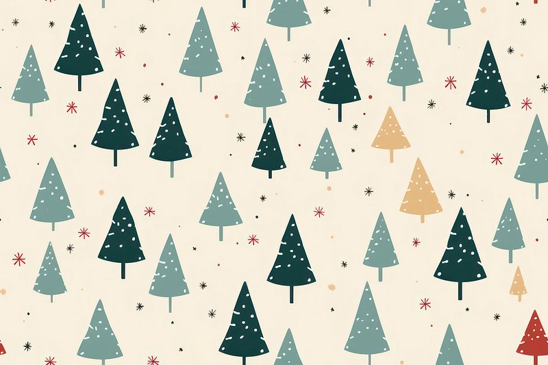 cute christmas pattern background 0097