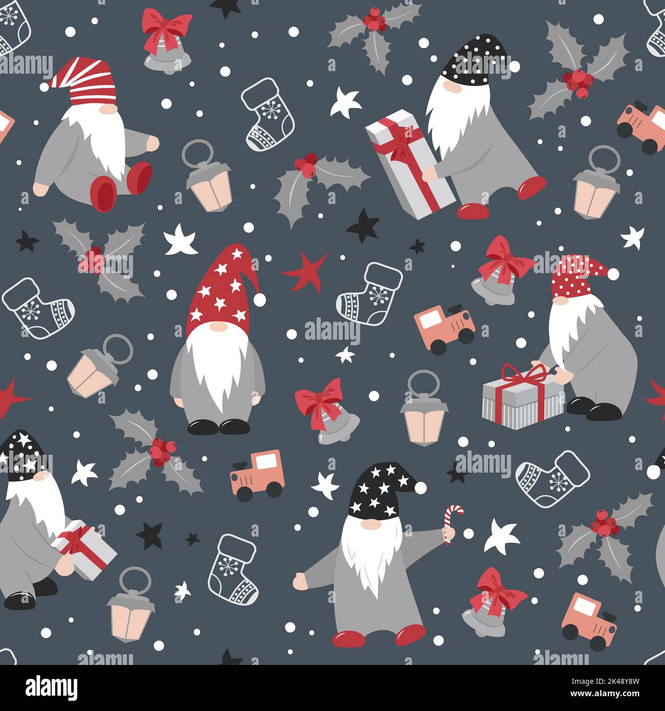 cute christmas pattern background 0099