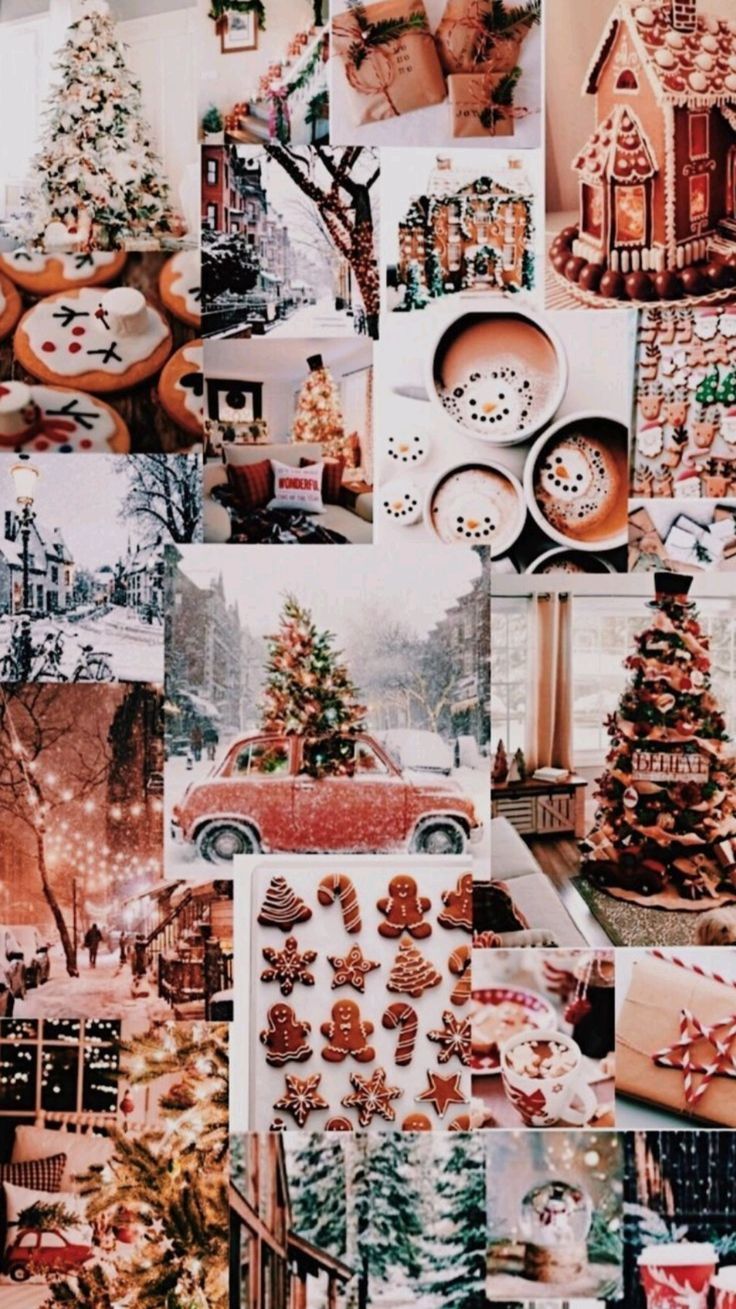 cute Christmas-themed background designs