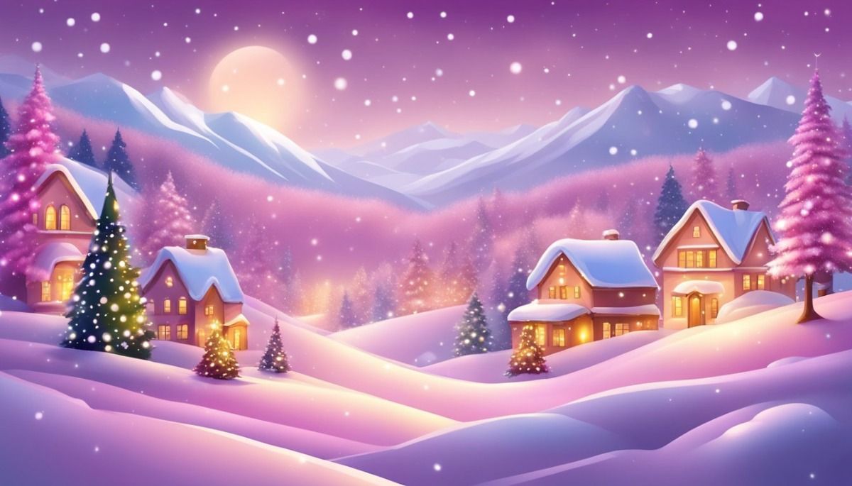 cute Christmas tree background 0013