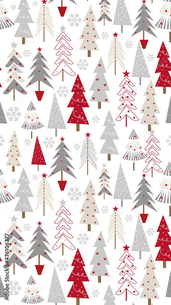 cute Christmas tree background 0017