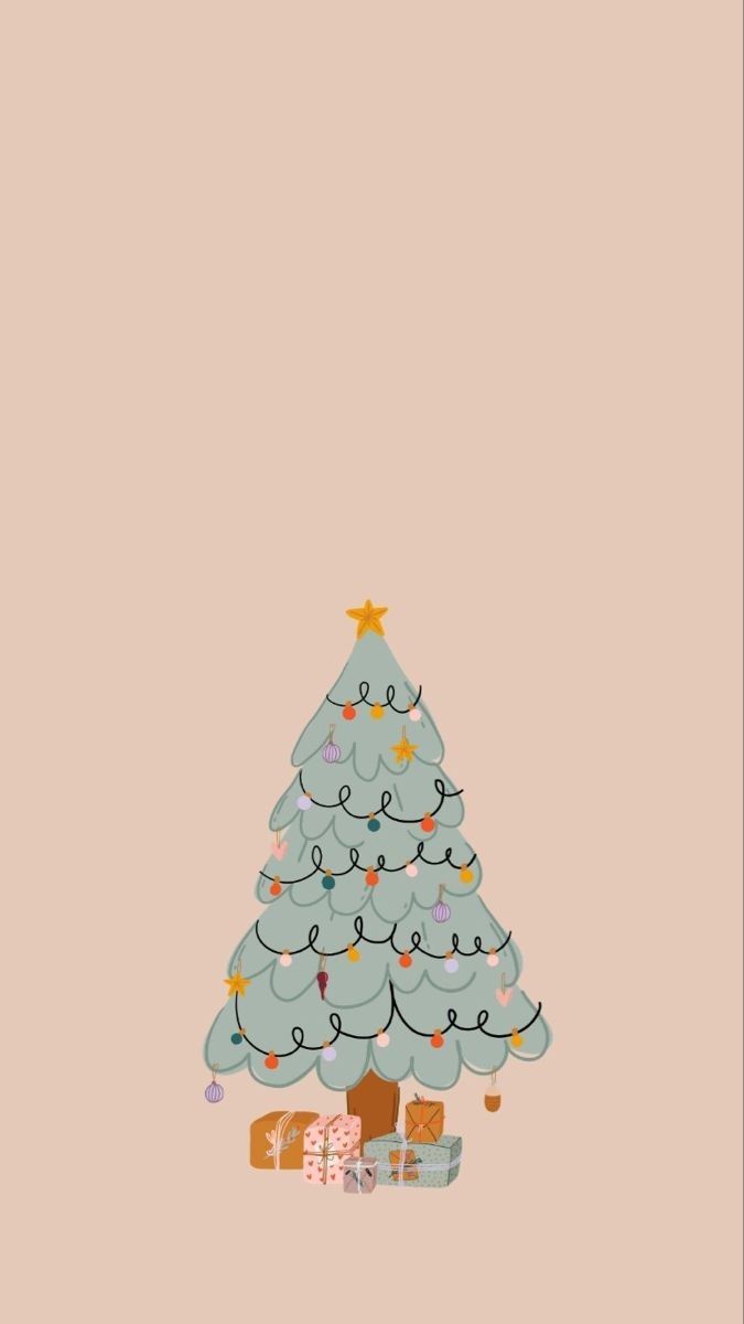 cute Christmas tree background 0045