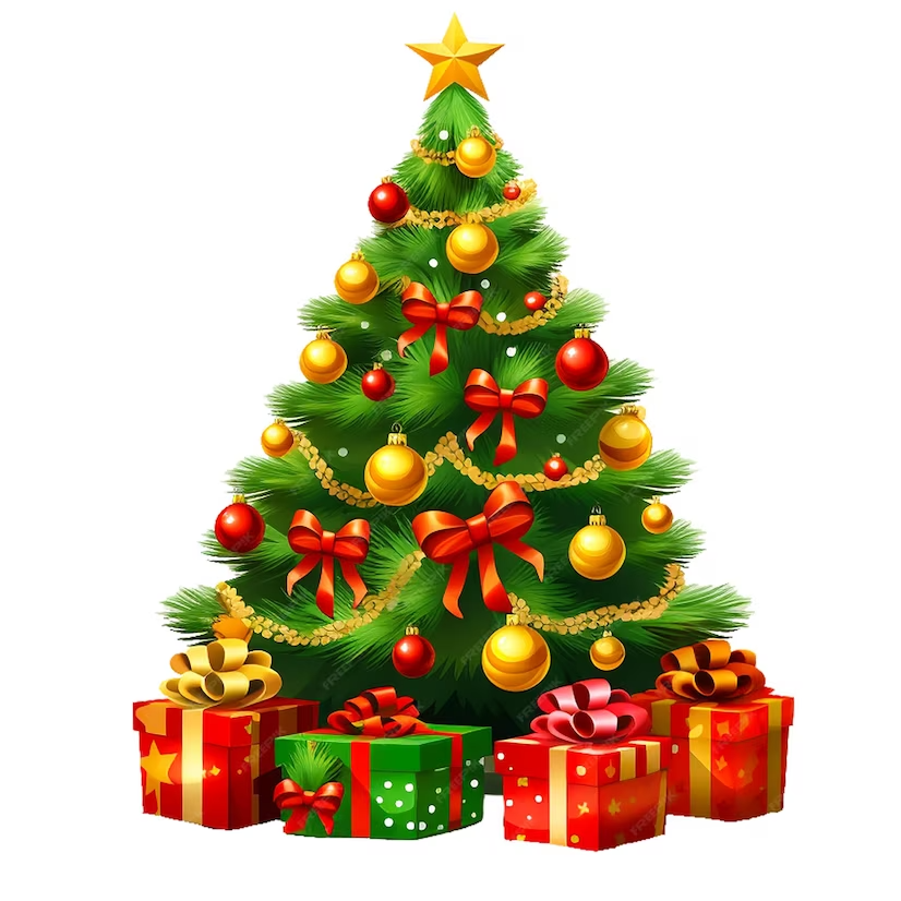 cute Christmas tree background 0047