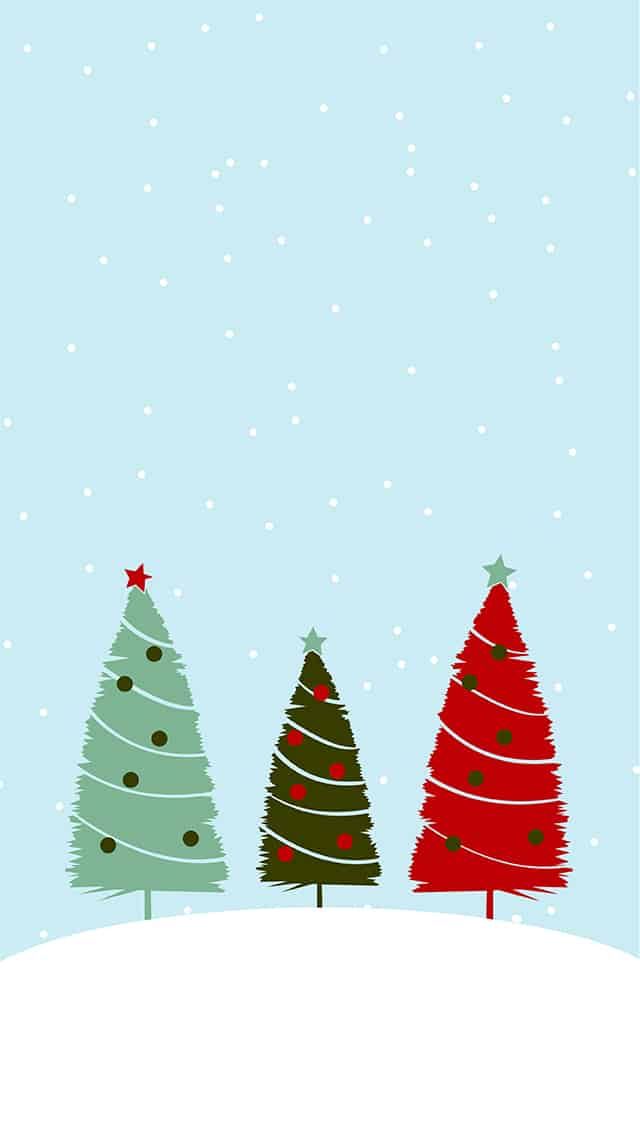 cute Christmas tree background 0050