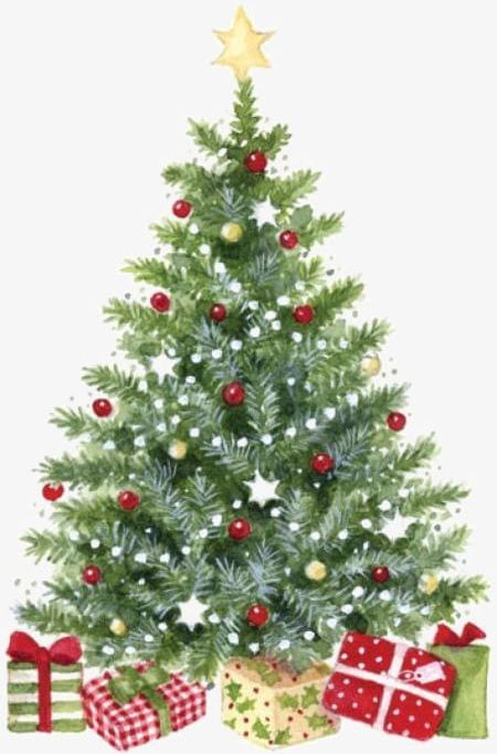 cute Christmas tree background 0059