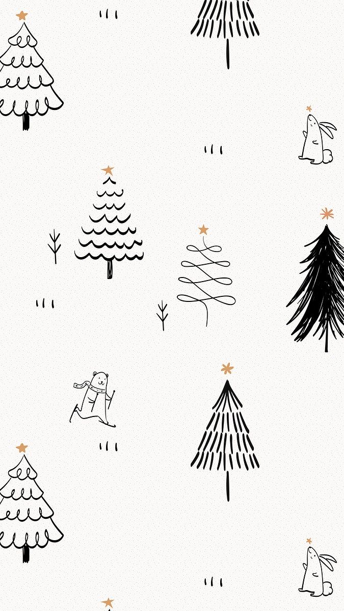 cute Christmas tree background 0072