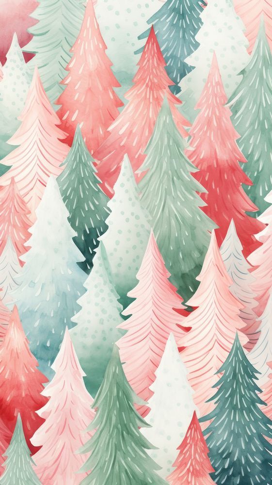 cute Christmas tree background 0077