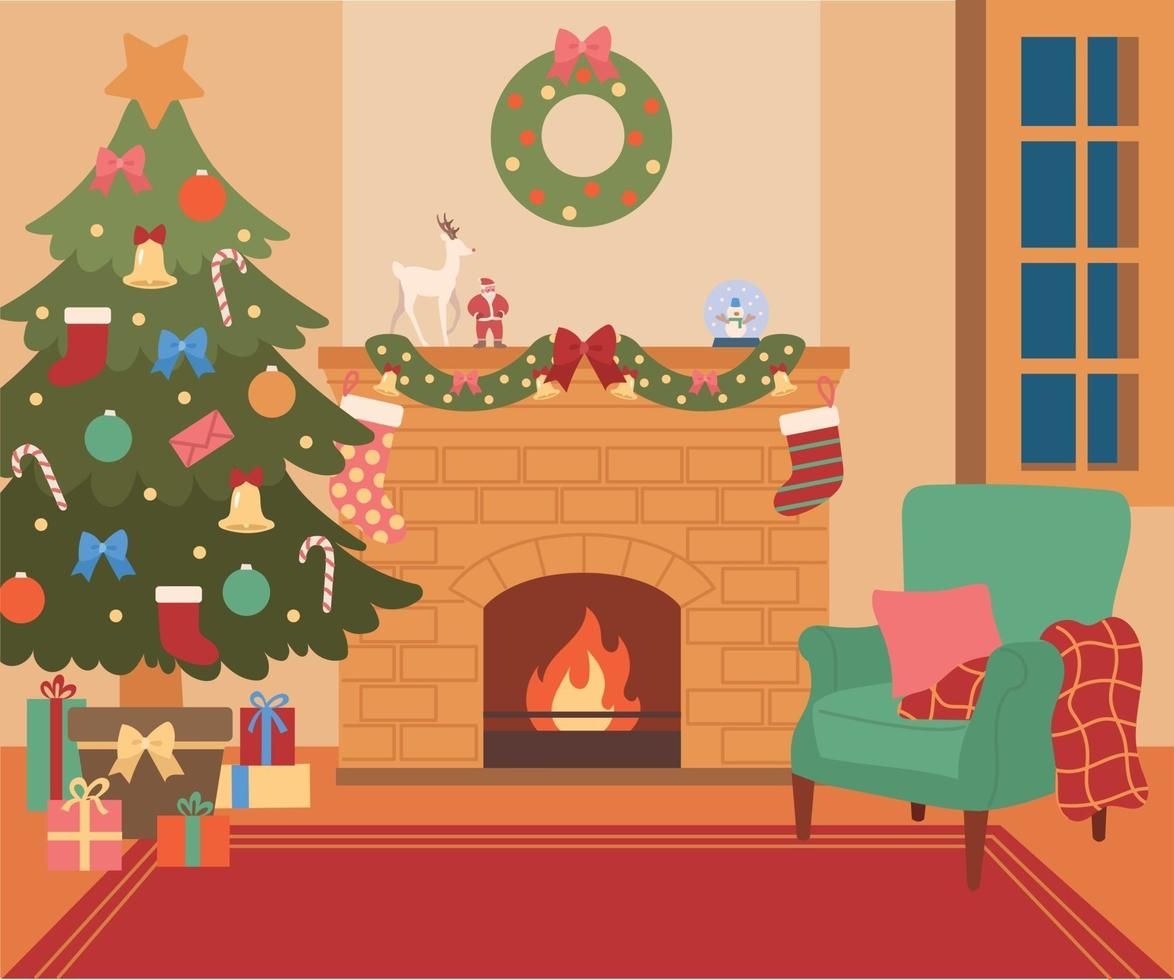 cute Christmas tree background 0083