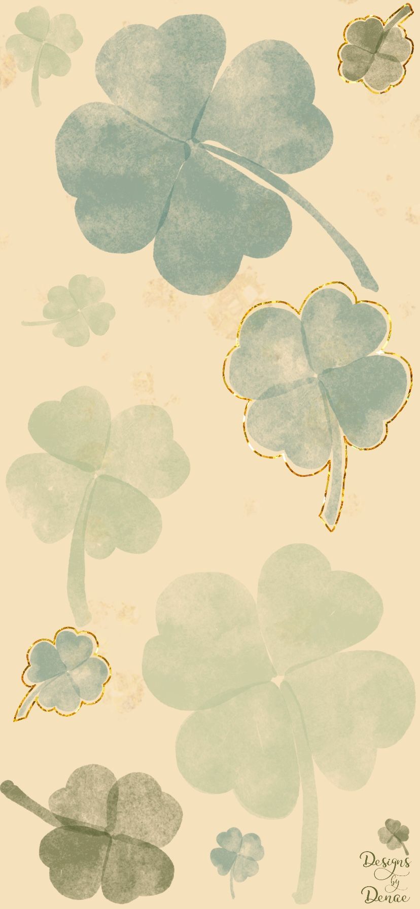 cute clover background 0084