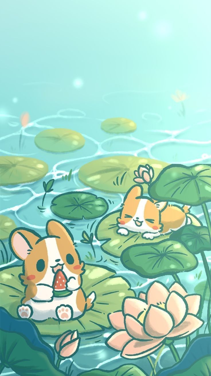 cute Corgi backgrounds 0021