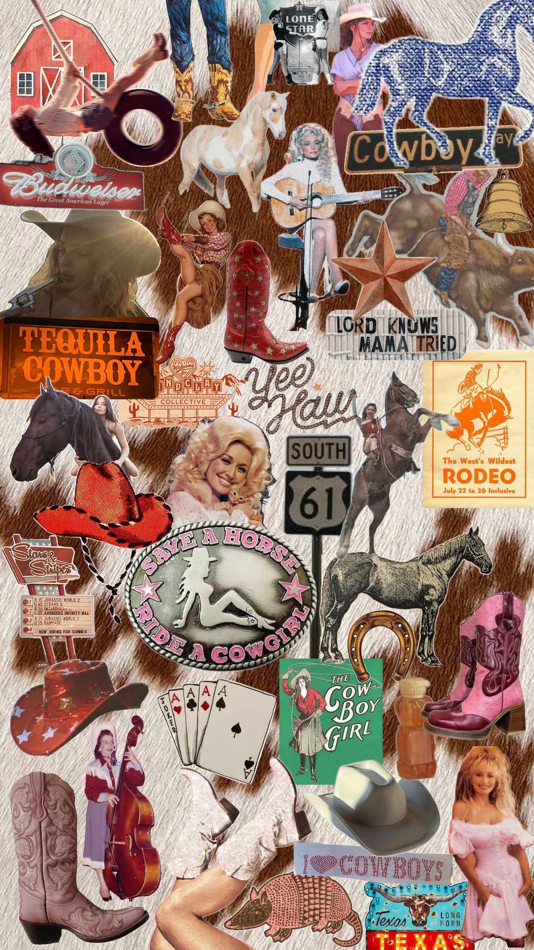 cute cowgirl backgrounds 0061