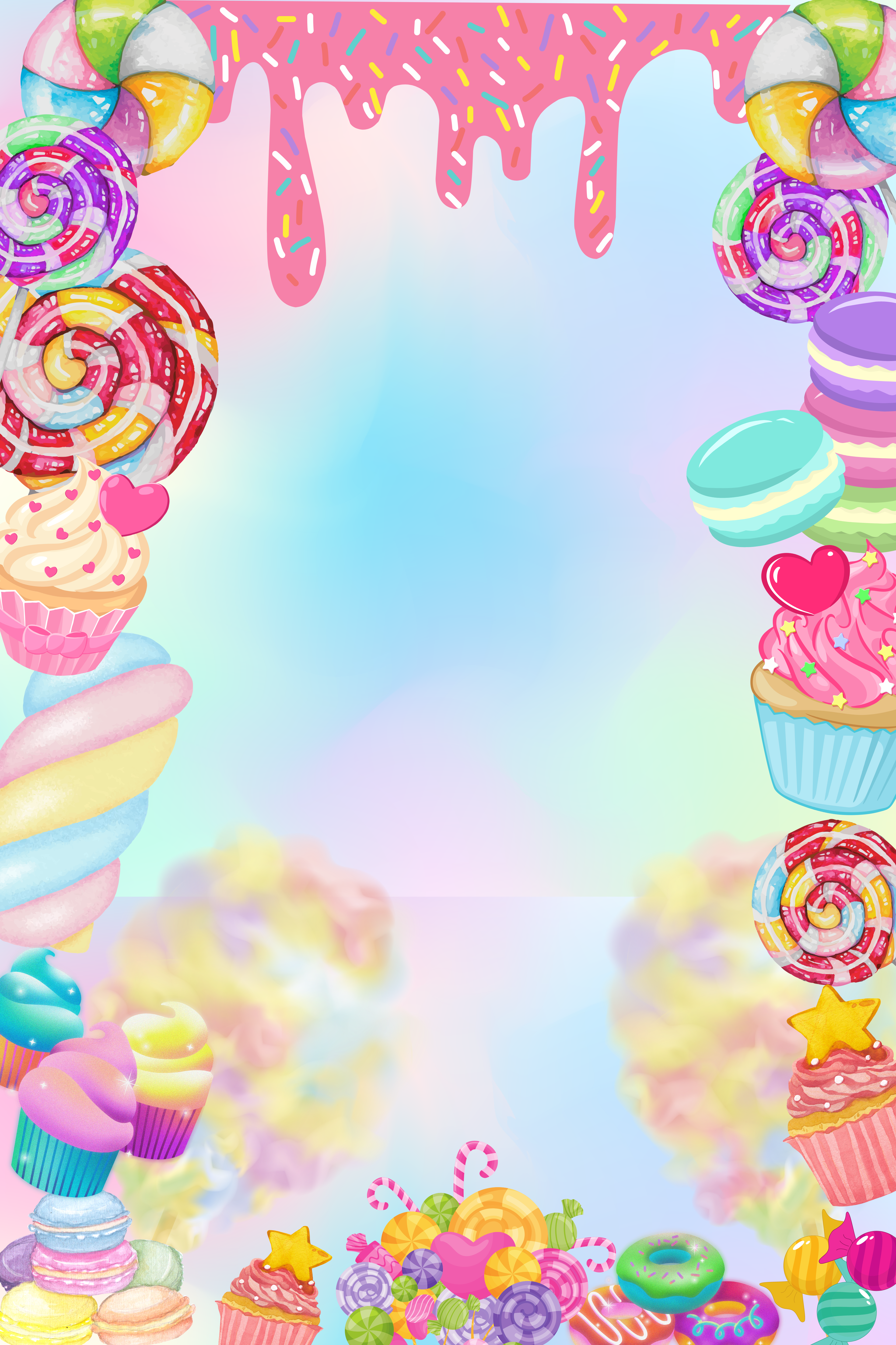 cute cupcake background 0011