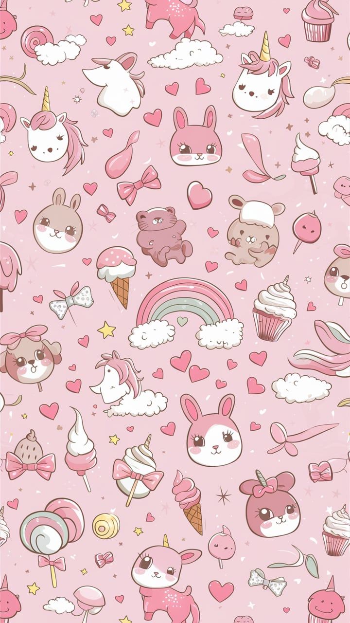 cute cupcake background 0013