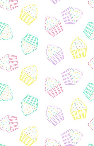 cute cupcake background 0015