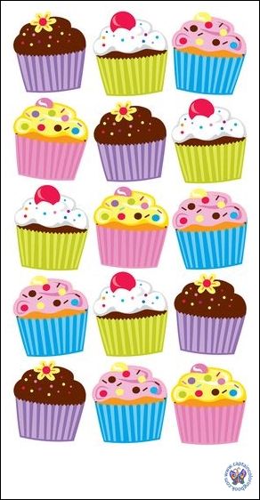 cute cupcake background 0023