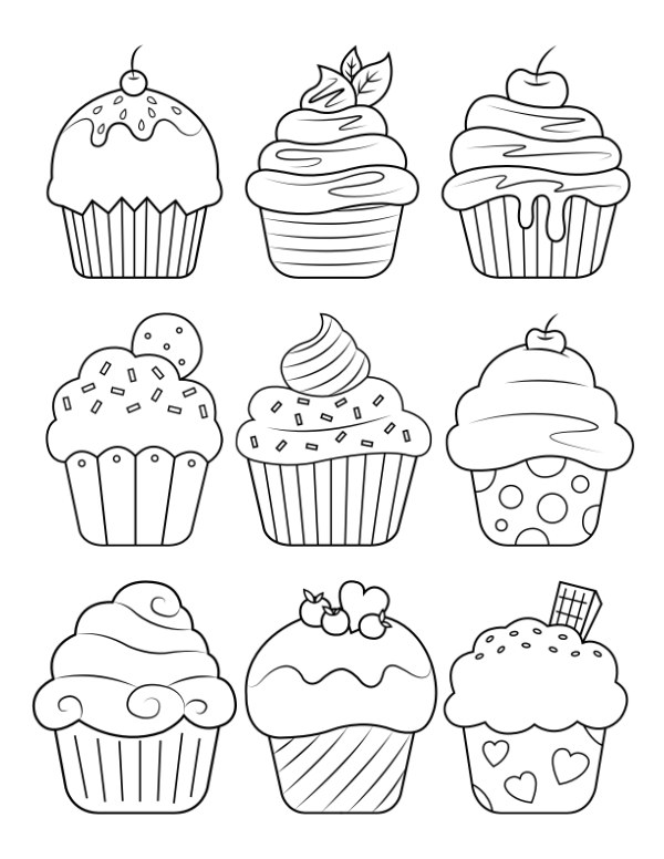 cute cupcake background 0036