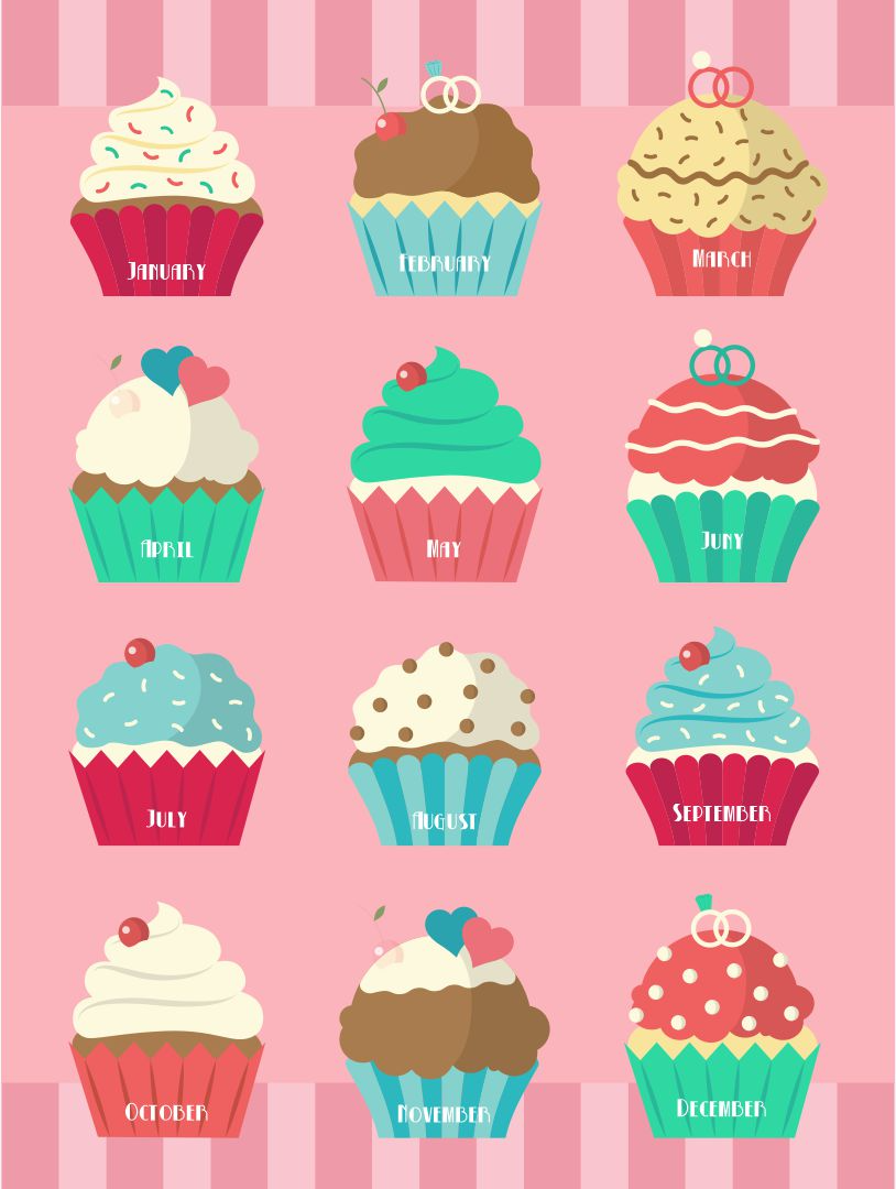 cute cupcake background 0051