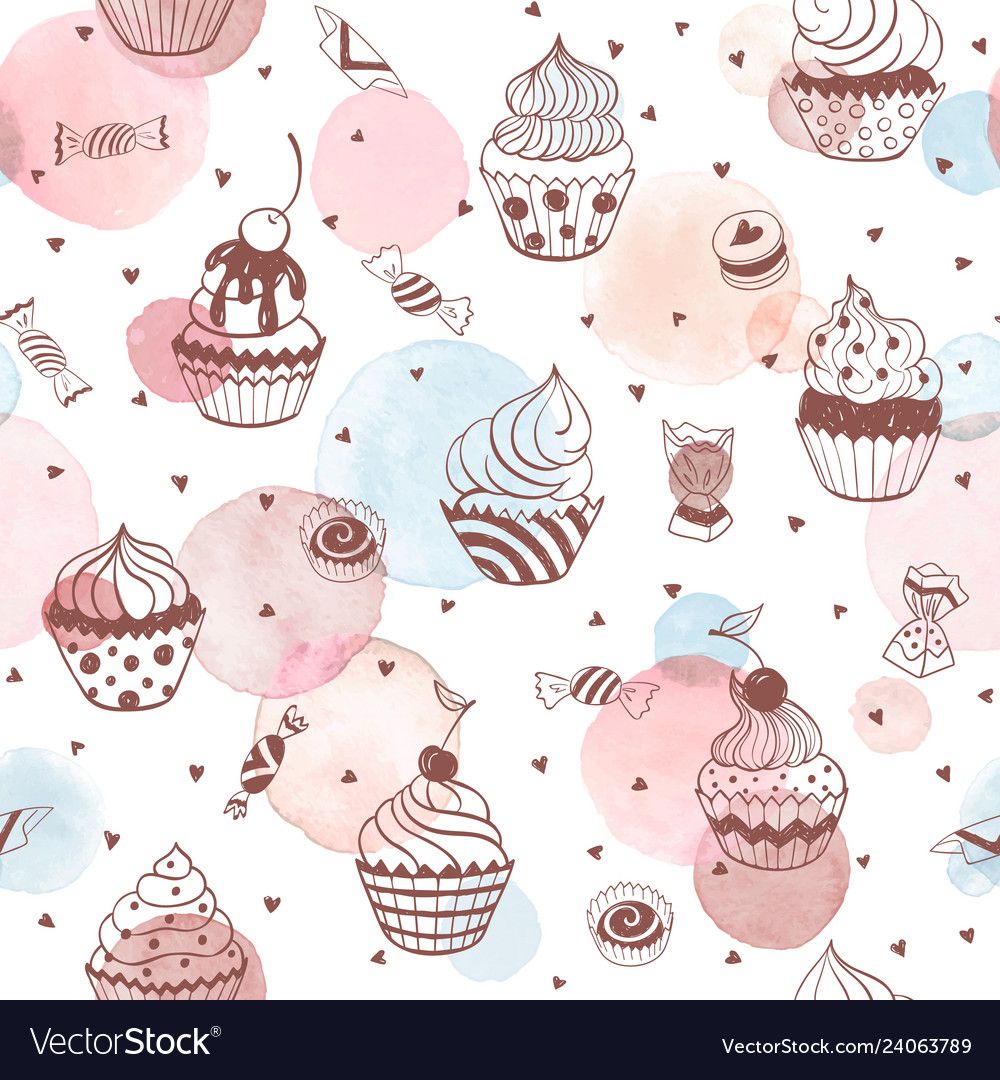 cute cupcake background 0061