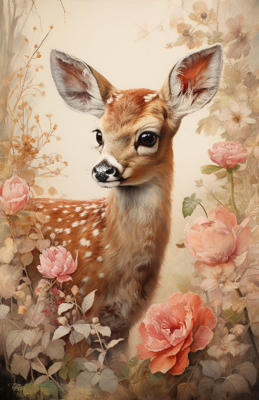 cute deer background 0011