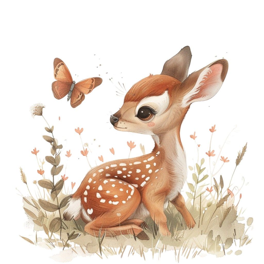 cute deer background 0012