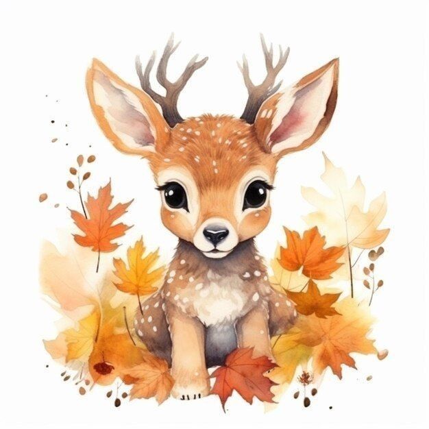 cute deer background 0014